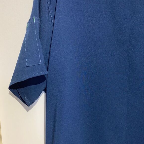 Carhartt Men's V-neck Short Sleeve Scrub Suit In Blue Size L - Picture 8 of 8